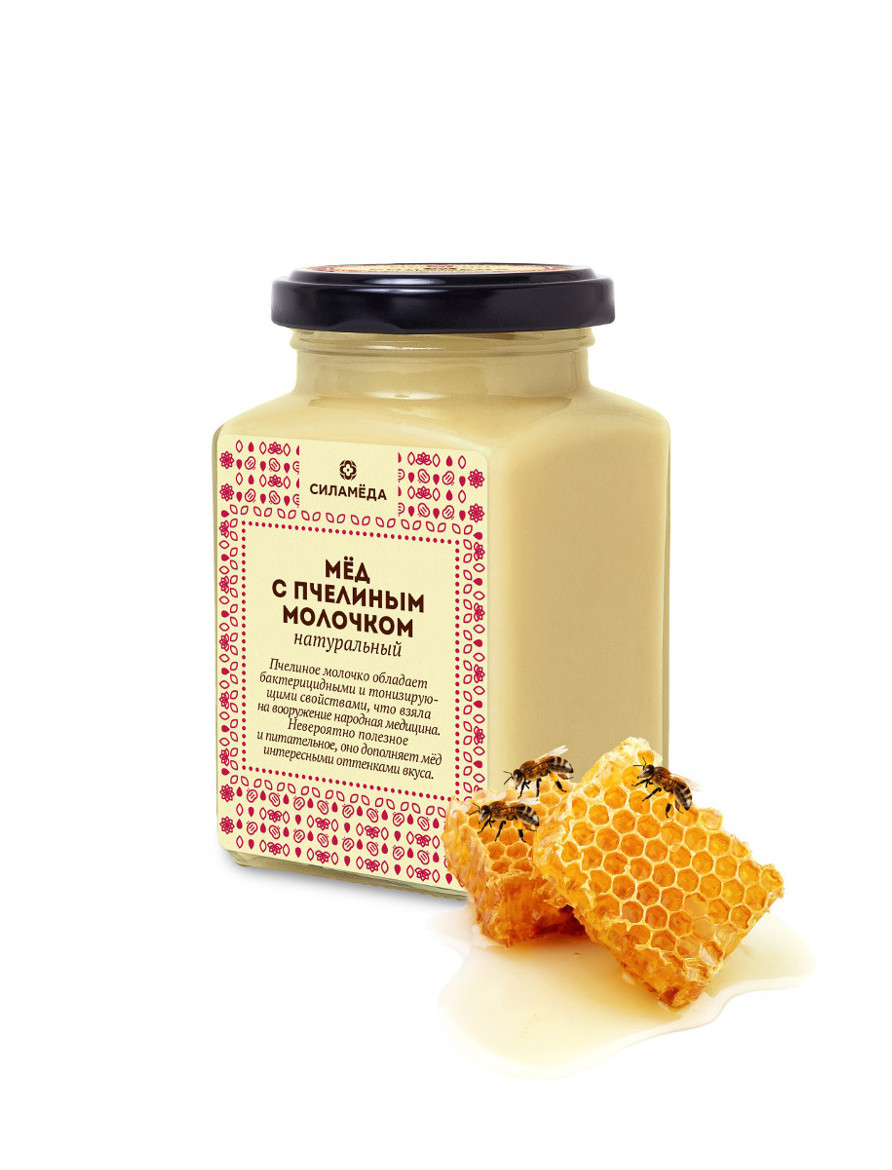 Натуральный мёд с пчелиным молочком